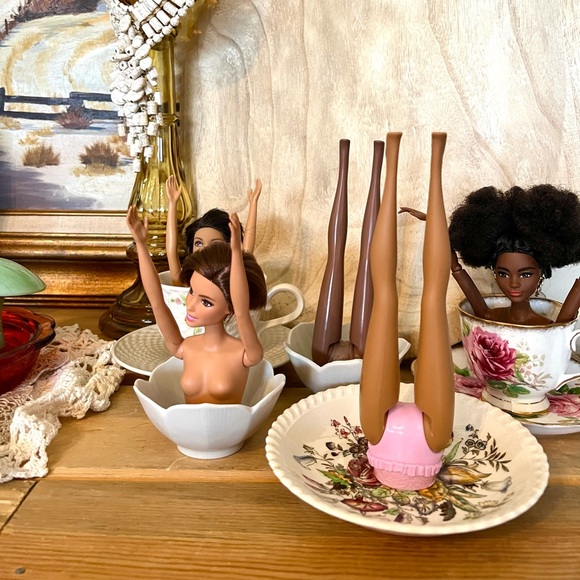 New! RESTOCK ‼️ Custom Handmade Barbie Ring Jewelry Holder Trinket Dish - Picture 2 of 4